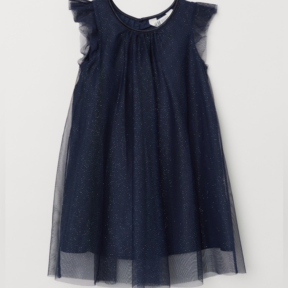 H&M Other - 3 for $25 Glittery girls navy dress